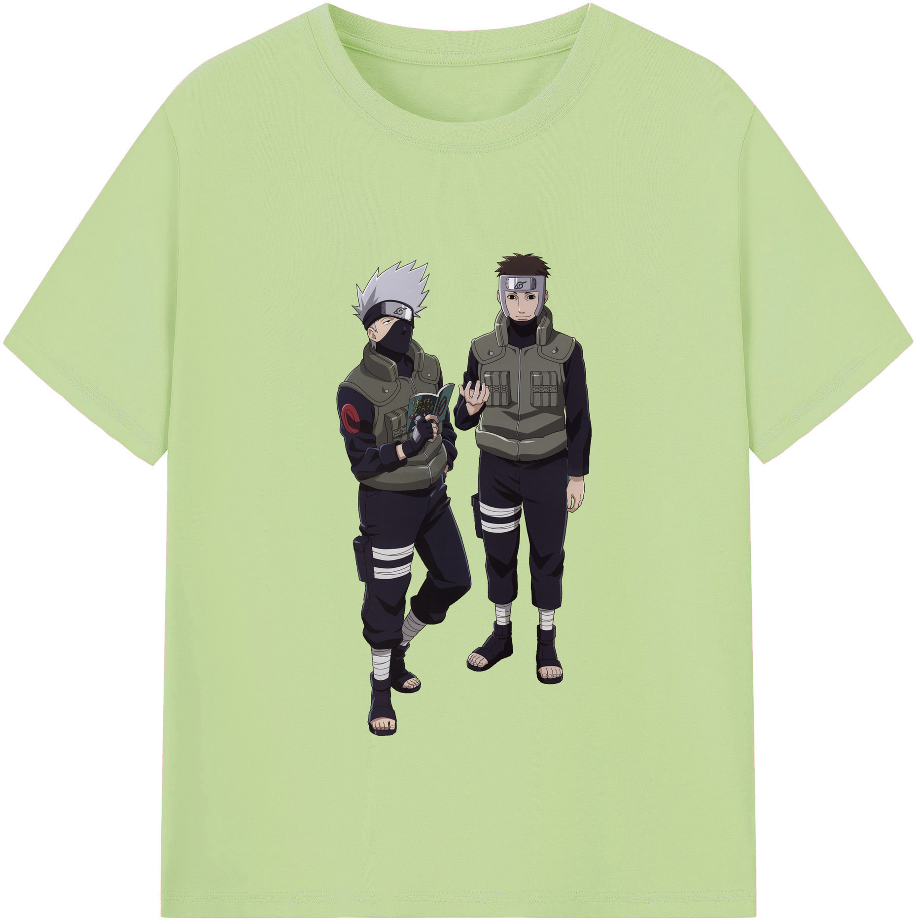 （画像用） NARUTO -ナルト- はたけ カカシ Hatake Kakashi 綿100％半袖Tシャツ（フロントプリント）